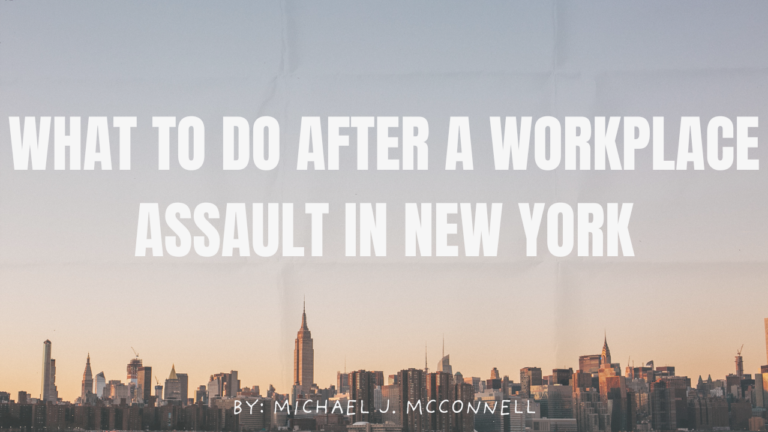 Photo of New York City skyline for workers' compensation lawyer's blog post about what to do after a workplace assault in New York